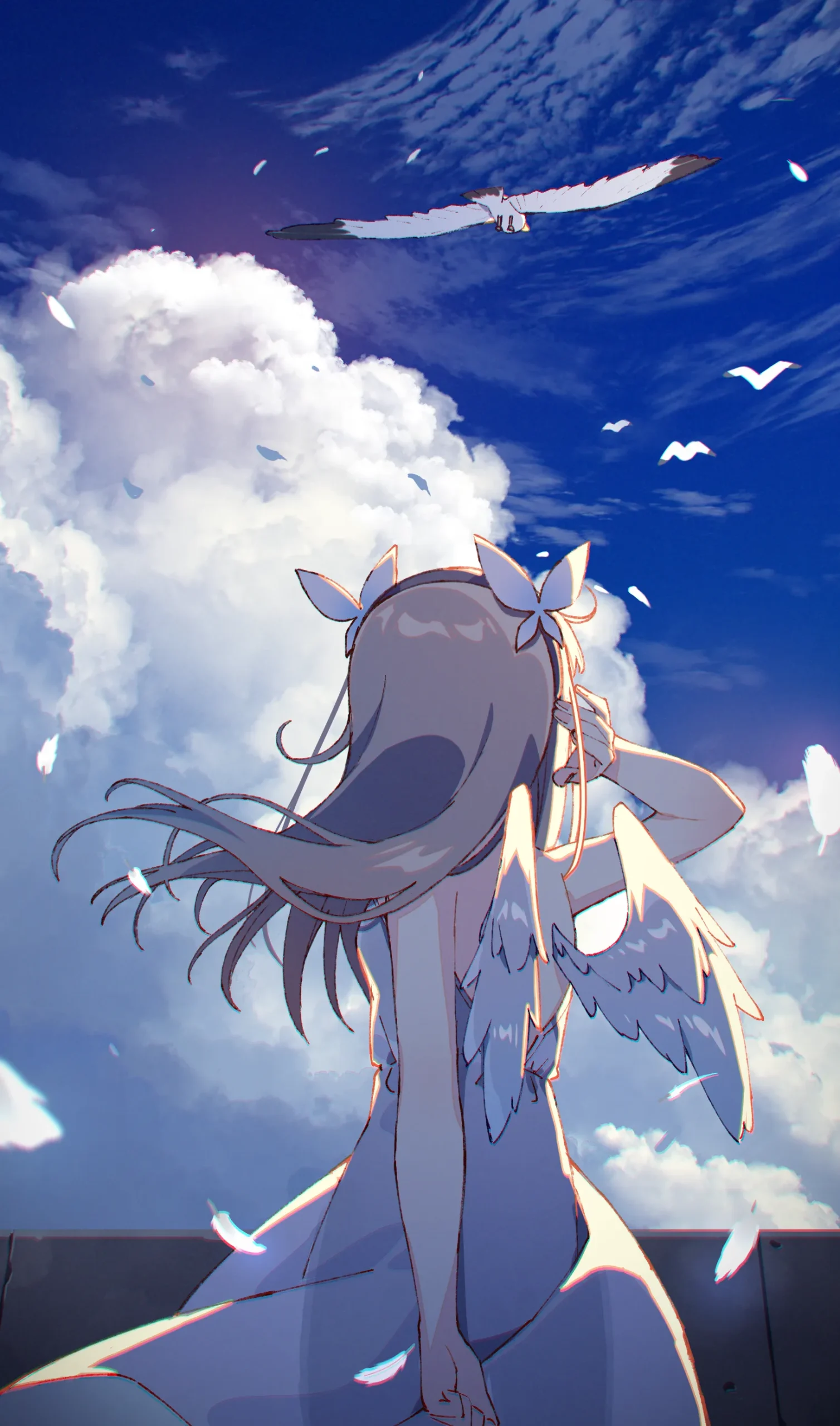 二次元唯美壁纸第三弹—天空本就遥不可及-羽翼社