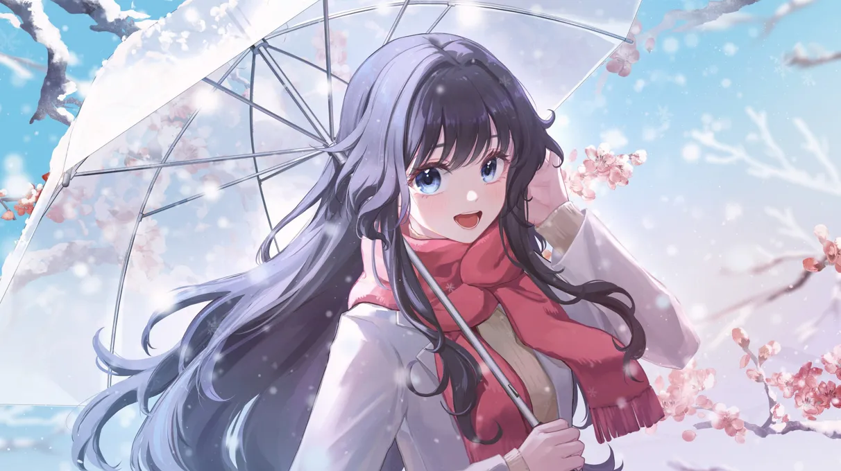 二次元壁纸第二弹_你于春色之中驻足，从此我的世界充满了色彩-羽翼社